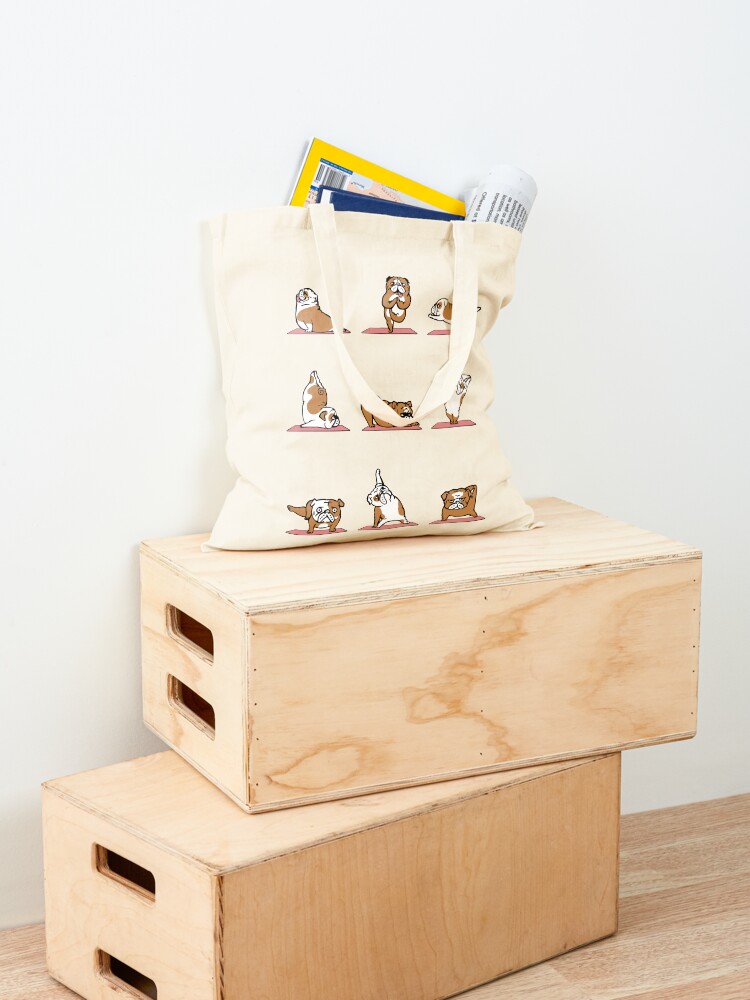 Alternate view of English Bulldog Yoga Tote Bag