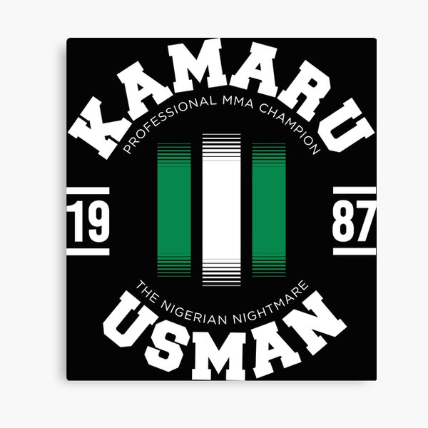 Kamaru Usman Canvas Prints Redbubble