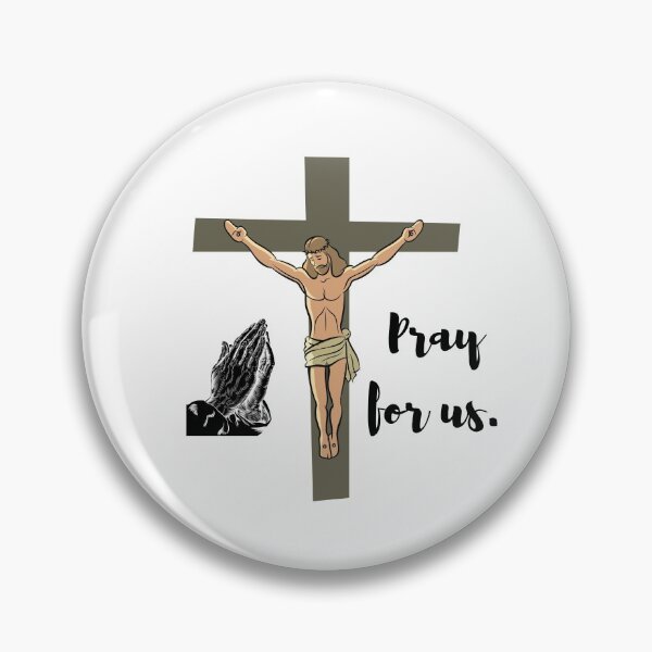 Item preview, Pray For Us. Jesus On The Cross Son Of God (Jesus Christ) designed and sold by OneCherubim.
