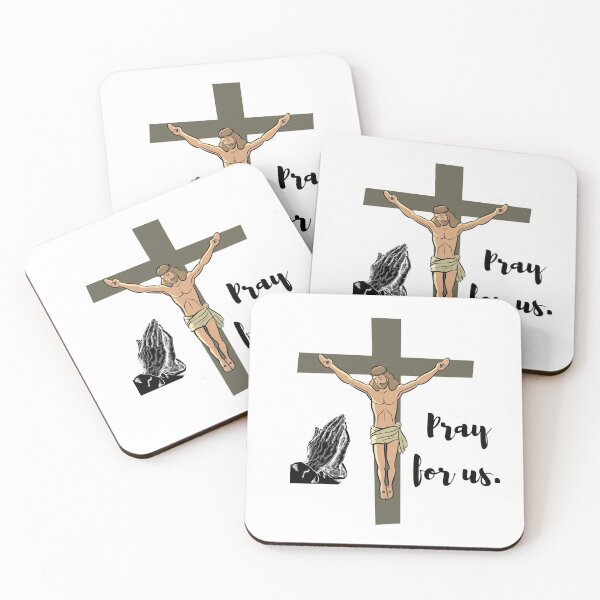 Item preview, Pray For Us. Jesus On The Cross Son Of God (Jesus Christ) designed and sold by OneCherubim.