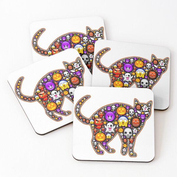 Item preview, Beautiful and Scary Cat with Emojis designed and sold by Shekevara.