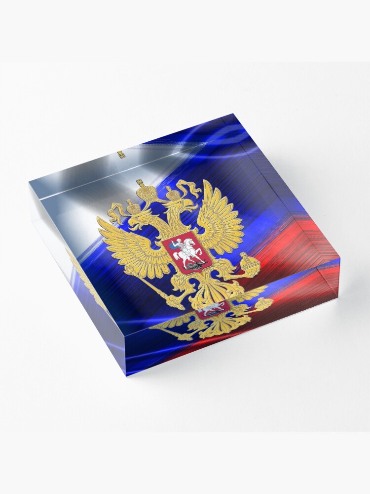 Alternate view of Golden Russia Acrylic Block