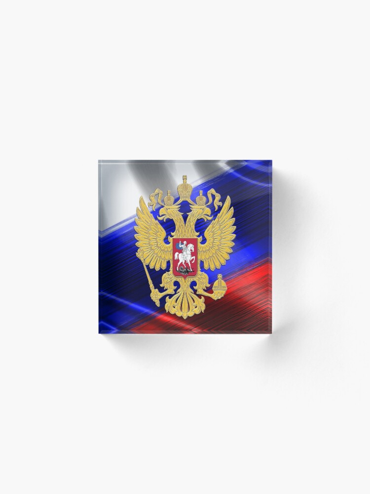 Alternate view of Golden Russia Acrylic Block