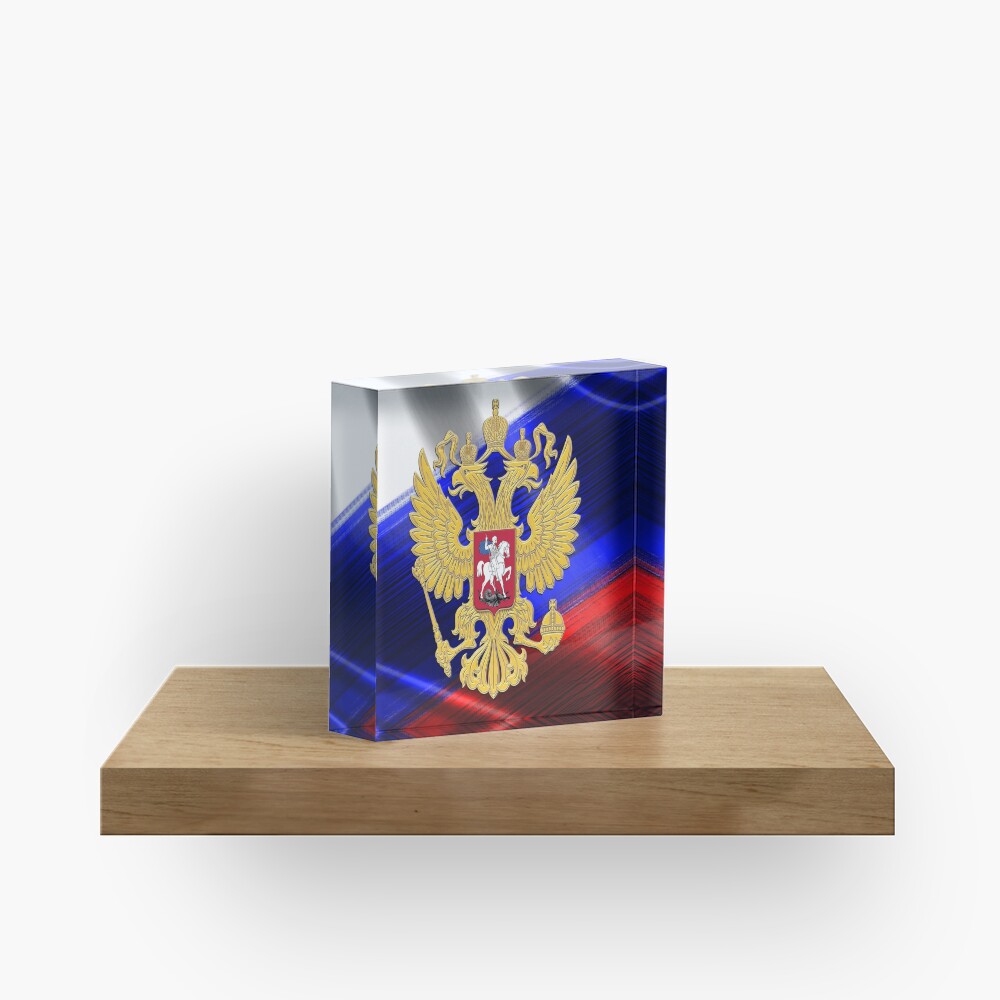 Golden Russia Acrylic Block