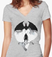 Dovahkiin Women's Fitted V-Neck T-Shirt