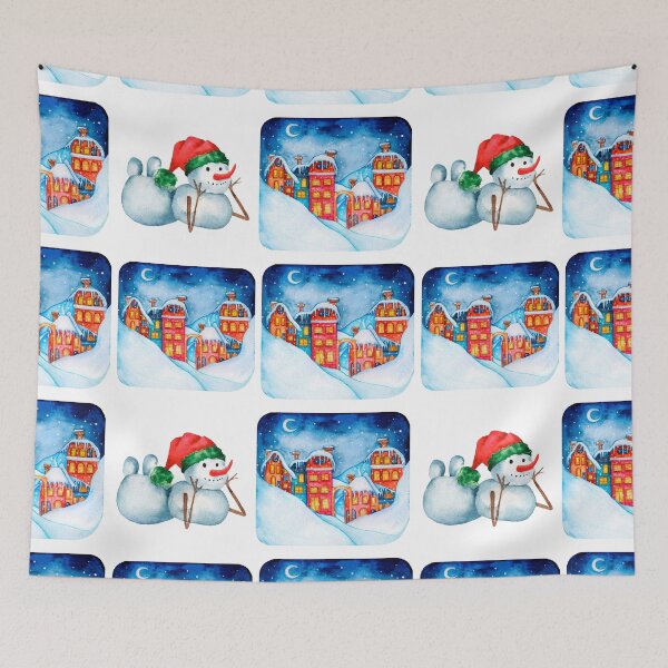Item preview, Merry Christmas with snowman. designed and sold by JuStud.