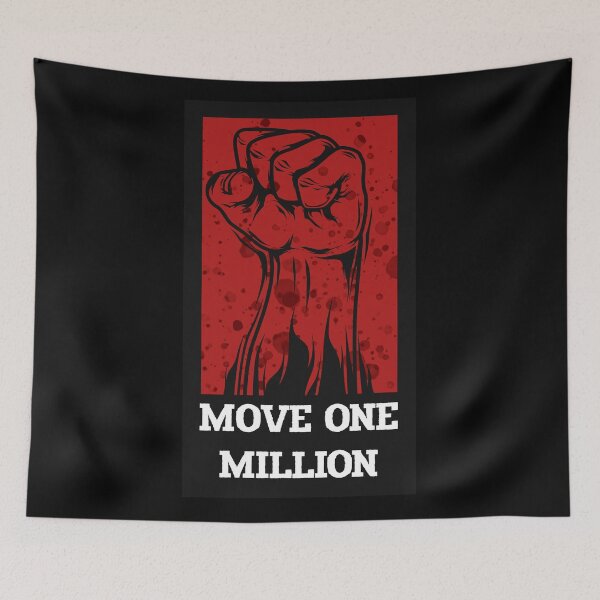 Item preview, Move One Million South Africa Protest Fist in air designed and sold by arendbotha.