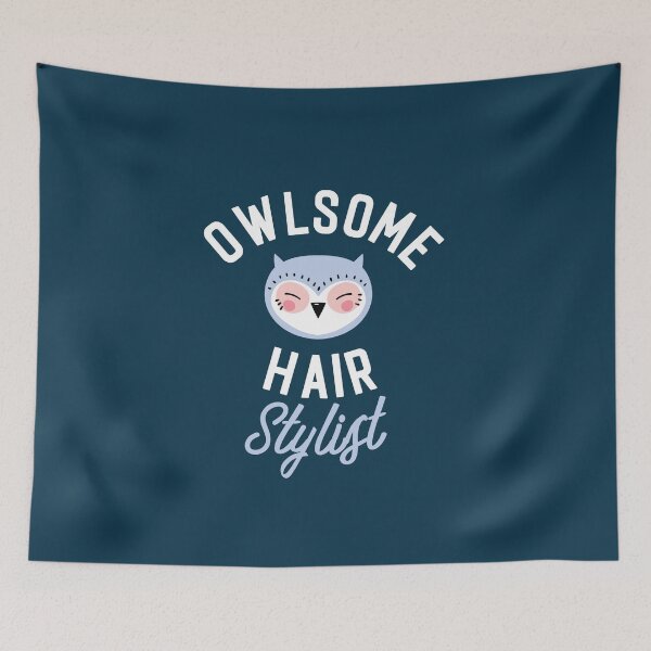 Artikelvorschau, Owlsome Hair Stylist Pun - Funny Gift Idea entworfen und verkauft von betternotes.
