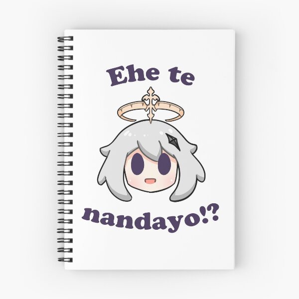 Item preview, Genshin impact Paimon ehe te nandayo typography designed and sold by Morcawork.