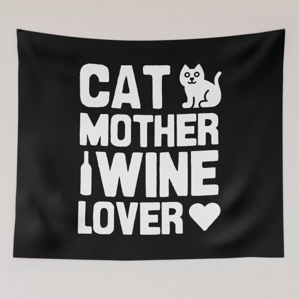 Item preview, Cat mother, wine lover designed and sold by Statim.