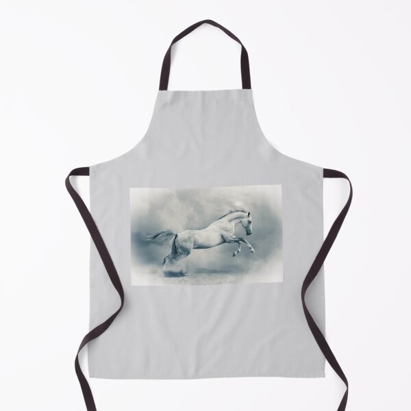 Item preview, Beautiful gray stallion jumps on the wild designed and sold by marusya1.