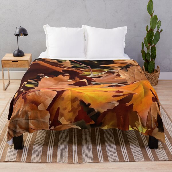 Item preview, Artistic Fall Leaves In Autumn Sunshine designed and sold by taiche.