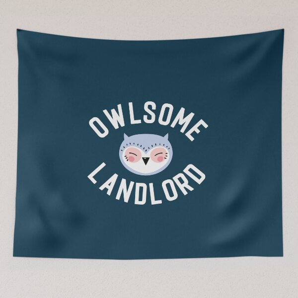 Item preview, Owlsome Landlord Pun - Funny Gift Idea designed and sold by betternotes.