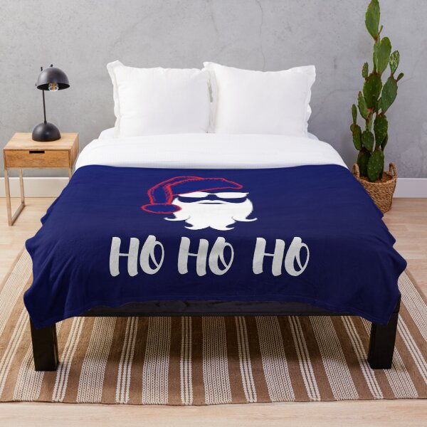 Artikelvorschau, Coole Weihnachtsmann-Silhouette im weißen roten Hut "ho ho ho" entworfen und verkauft von Digibee.