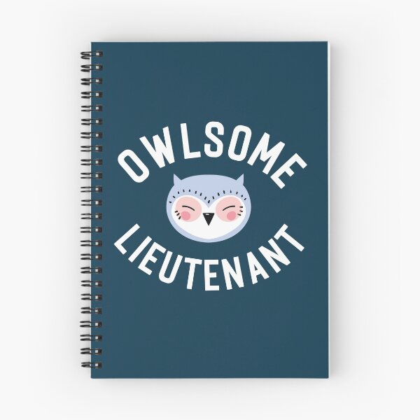 Item preview, Owlsome Lieutenant Pun - Funny Gift Idea designed and sold by betternotes.