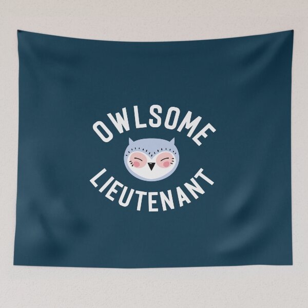 Item preview, Owlsome Lieutenant Pun - Funny Gift Idea designed and sold by betternotes.