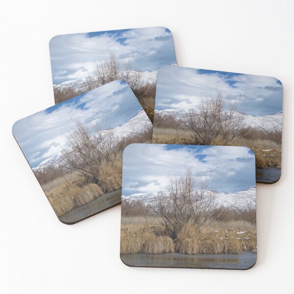 Item preview, Winter mountain nature landscape scene with trees, bushes and snow designed and sold by Ventures1.