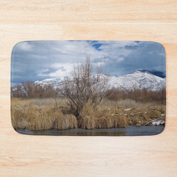 Item preview, Winter mountain nature landscape scene with trees, bushes and snow designed and sold by Ventures1.