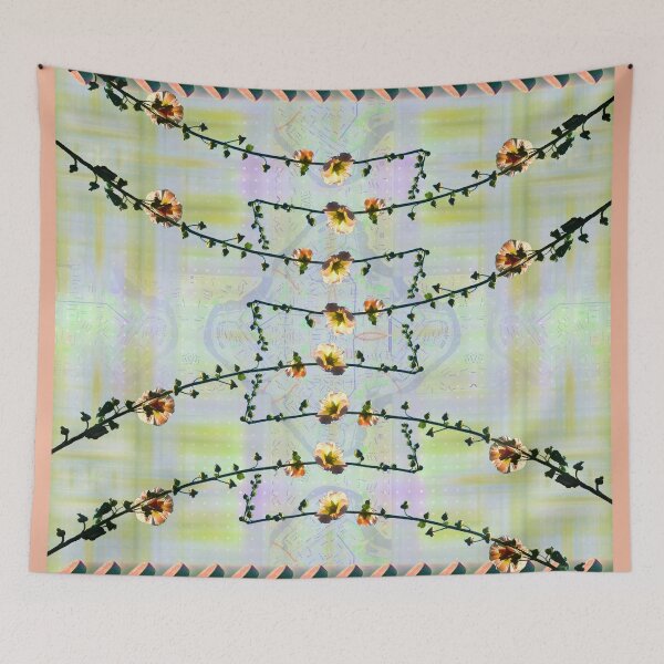 Item preview, Hollyhocks, Hockey Pucks, Holyokes designed and sold by StudioBoomBoom.