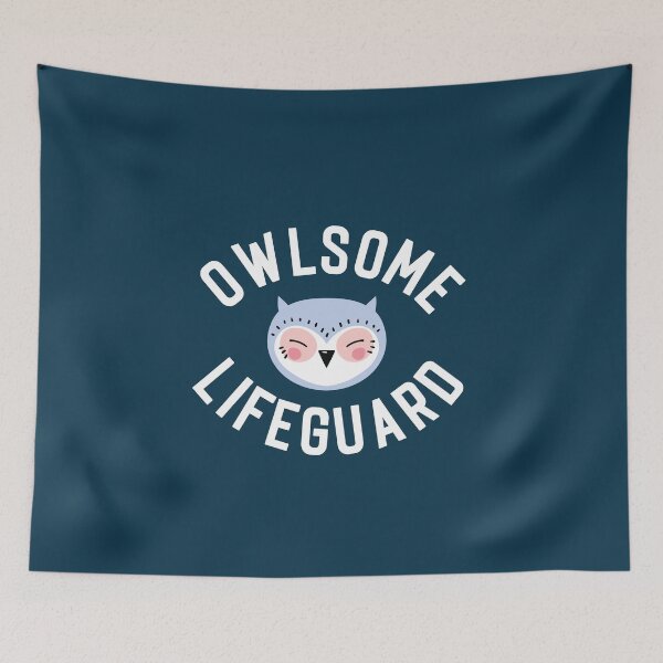 Item preview, Owlsome Lifeguard Pun - Funny Gift Idea designed and sold by betternotes.