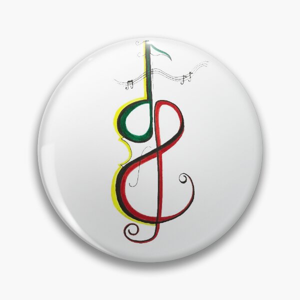 Item preview, Violin with musical notes within designed and sold by DollyJ.