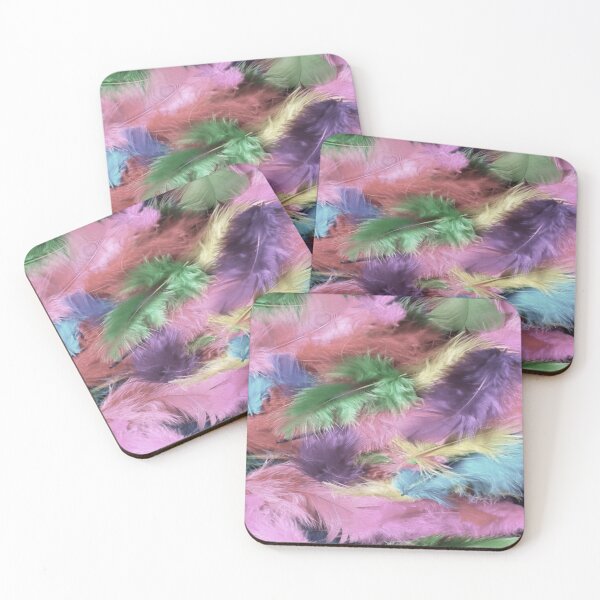Item preview, Feathers in attractive colors pattern designed and sold by FunnyDSN.