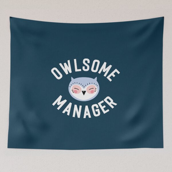 Item preview, Owlsome Manager Pun - Funny Gift Idea designed and sold by betternotes.