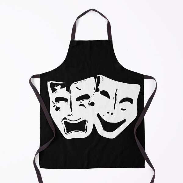 Item preview, Comedy and Tragedy Drama Theatre Mask White designed and sold by Morganatic.