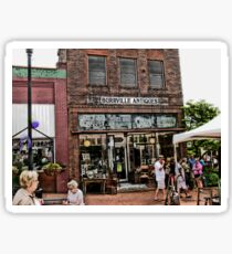 "Burrville Antiques"... prints and products Sticker