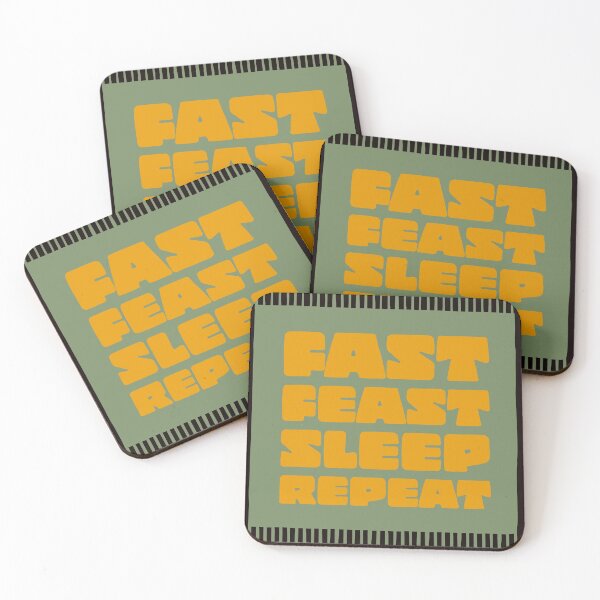 Item preview, Fast Feast Sleep Repeat designed and sold by stevenwoodcock.