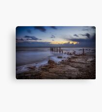 Black Rock Ledge Canvas Print