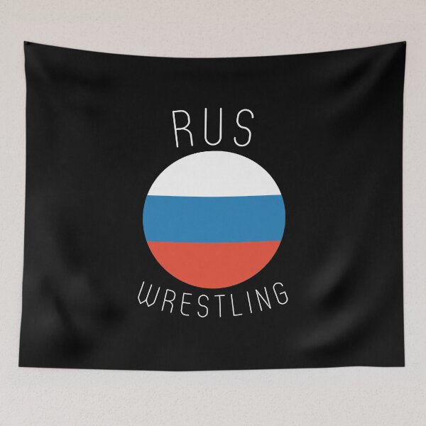 Item preview, RUS Flag Pride Russia Wrestling USSR Wrestler Athlete Gift designed and sold by trendo.
