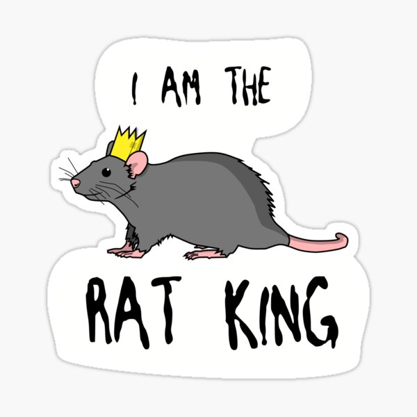 Rat king Sticker for Sale by B-d-t