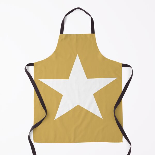 Item preview, Single 1 WHITE STAR on a GOLD Background designed and sold by RachelMacht.