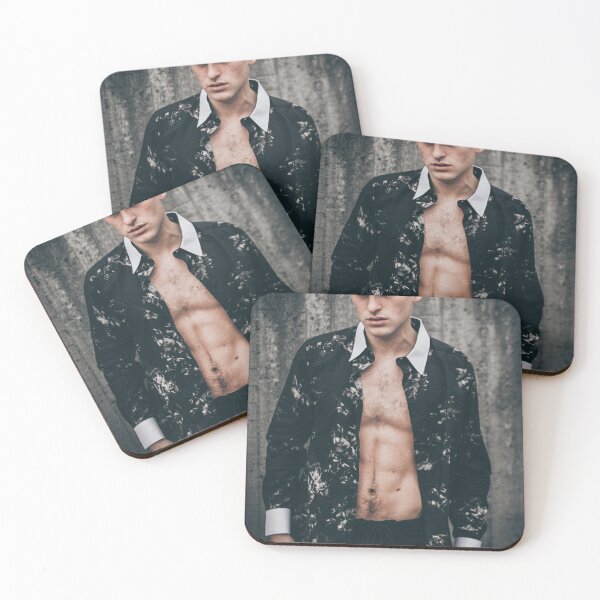 Item preview, Man with unbuttoned shirt designed and sold by Rhu Creations.