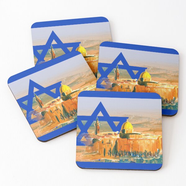 Item preview, Jerusalem Israel flag, Negev desert, Israel trail designed and sold by Ch-Seebauer.