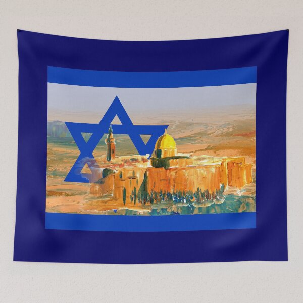 Item preview, Jerusalem Israel flag, Negev desert, Israel trail designed and sold by Ch-Seebauer.