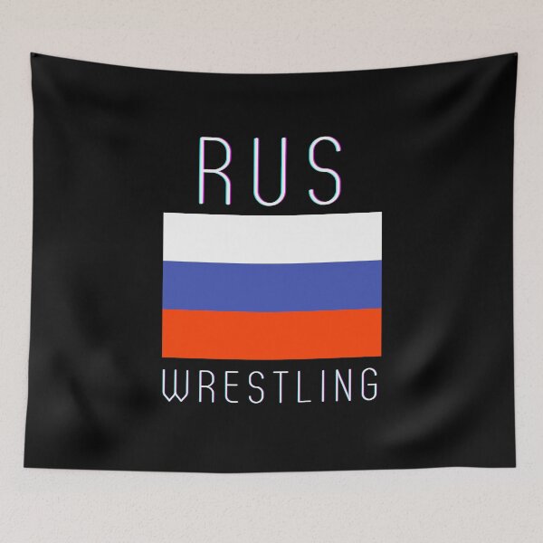 Item preview, RUS Flag Pride Russia Wrestling USSR Wrestler Athlete Gift designed and sold by trendo.