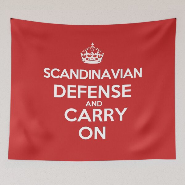 Item preview, Scandinavian Defense and Carry On - Chess opening T-Shirt designed and sold by edygun.