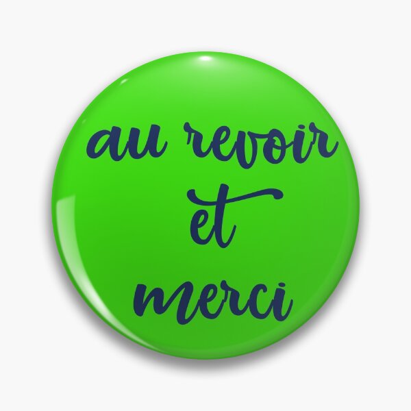Item preview, Aurevoir et merci white border designed and sold by urban-color.