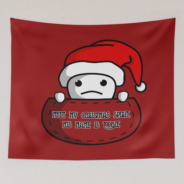 Item preview, Christmas with Tobie in red designed and sold by MaesterAemon.