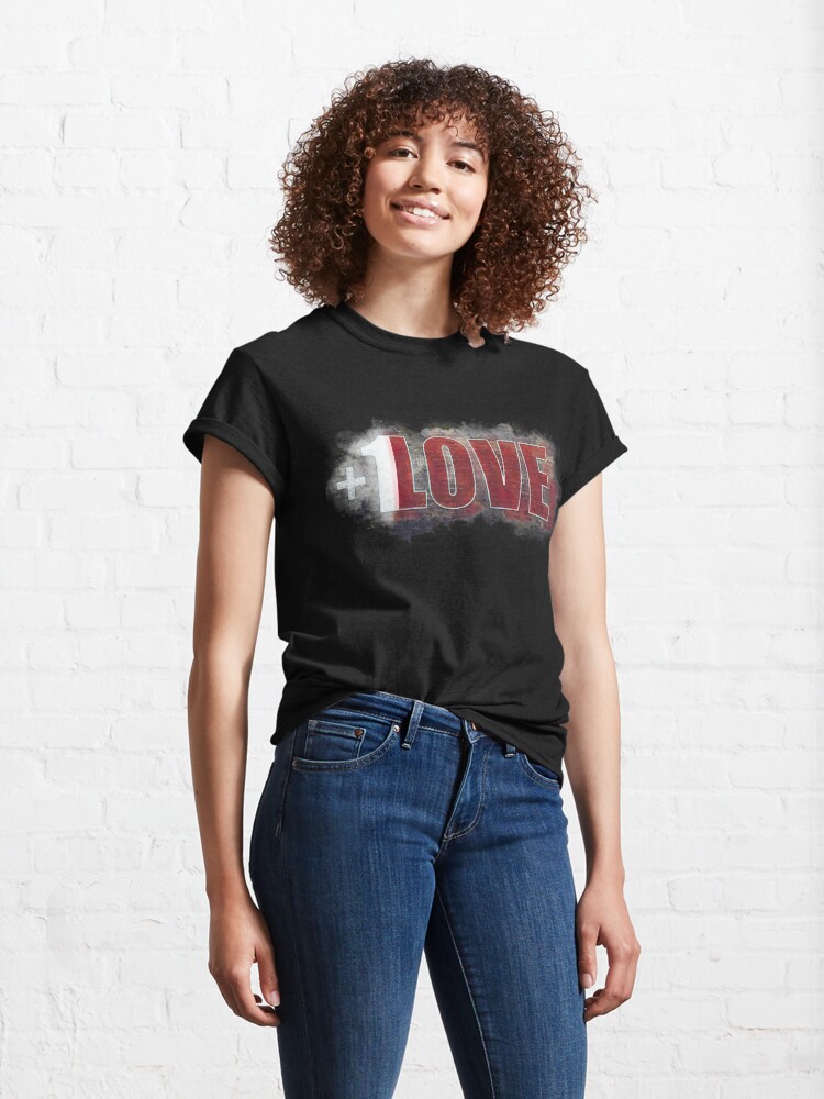 Alternate view of +1 LOVE mystery Classic T-Shirt