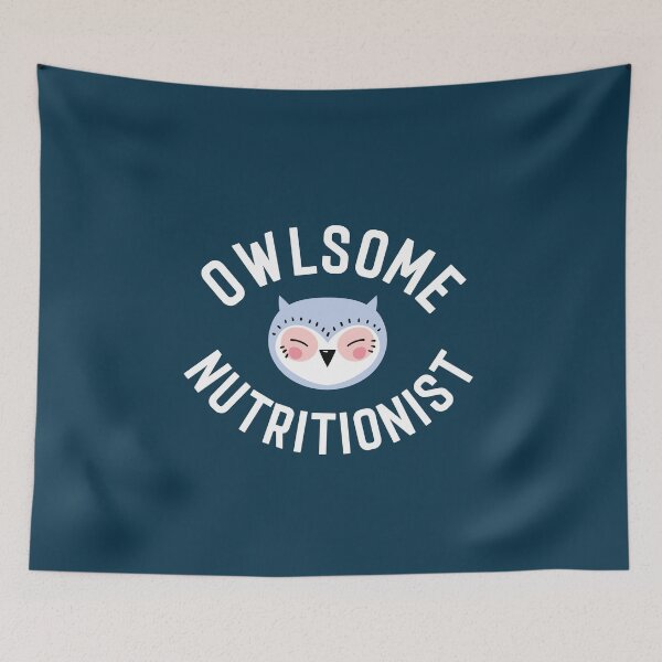 Item preview, Owlsome Nutritionist Pun - Funny Gift Idea designed and sold by betternotes.