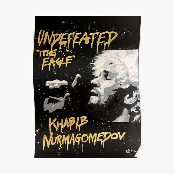 UNDEFEATED 29-0, Khabiib - MMA Graffiti Art Poster