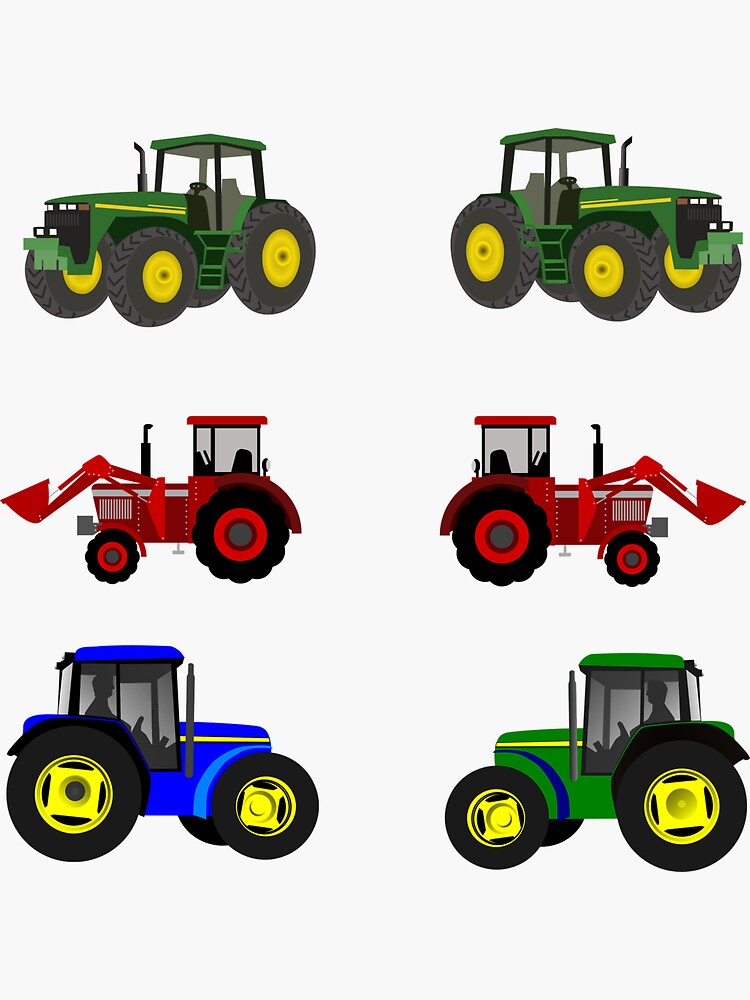 tractor color selection tractors 7 STOLL stickers for front loaders agricultural machinery