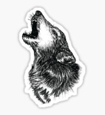 Wolf Sketch Sticker
