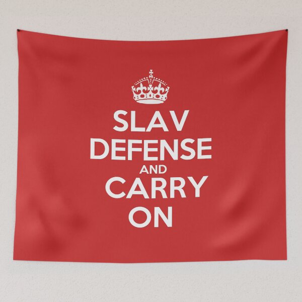 Item preview, Slav Defense and Carry On - Chess opening T-Shirt designed and sold by edygun.