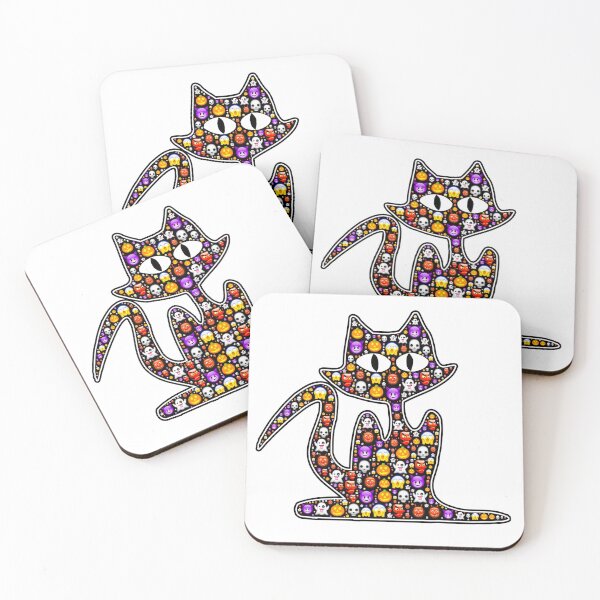 Item preview, Beautiful and Scary Cat with Emojis designed and sold by Shekevara.