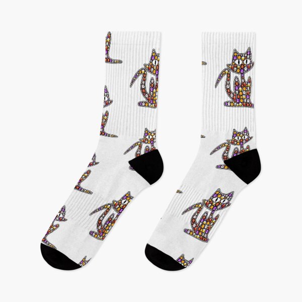 Item preview, Beautiful and Scary Cat with Emojis designed and sold by Shekevara.