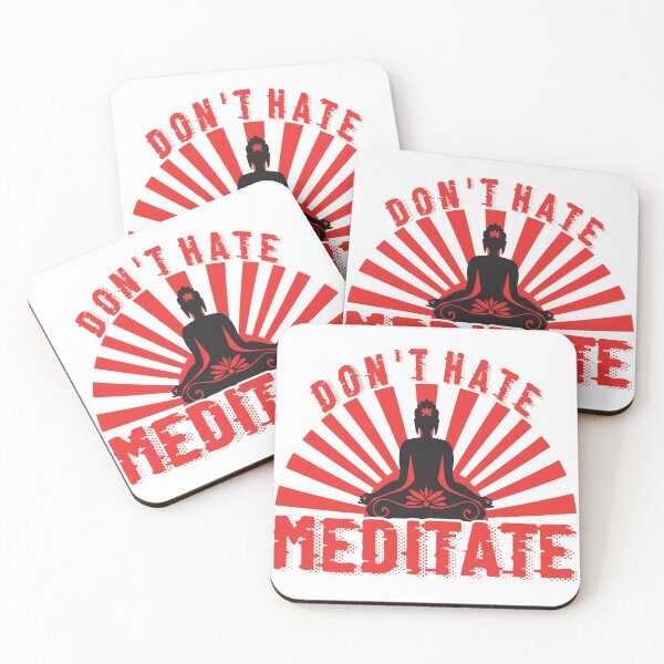 Item preview, Don't hate meditate vintage designed and sold by SidTastic .